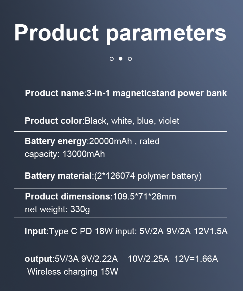 LUXEIN 20000mAh Power Bank – 22.5W Fast Charging + 15W Wireless, LED Display, Built-in Stand & Cables Power More. Carry Less. Charge Faster.