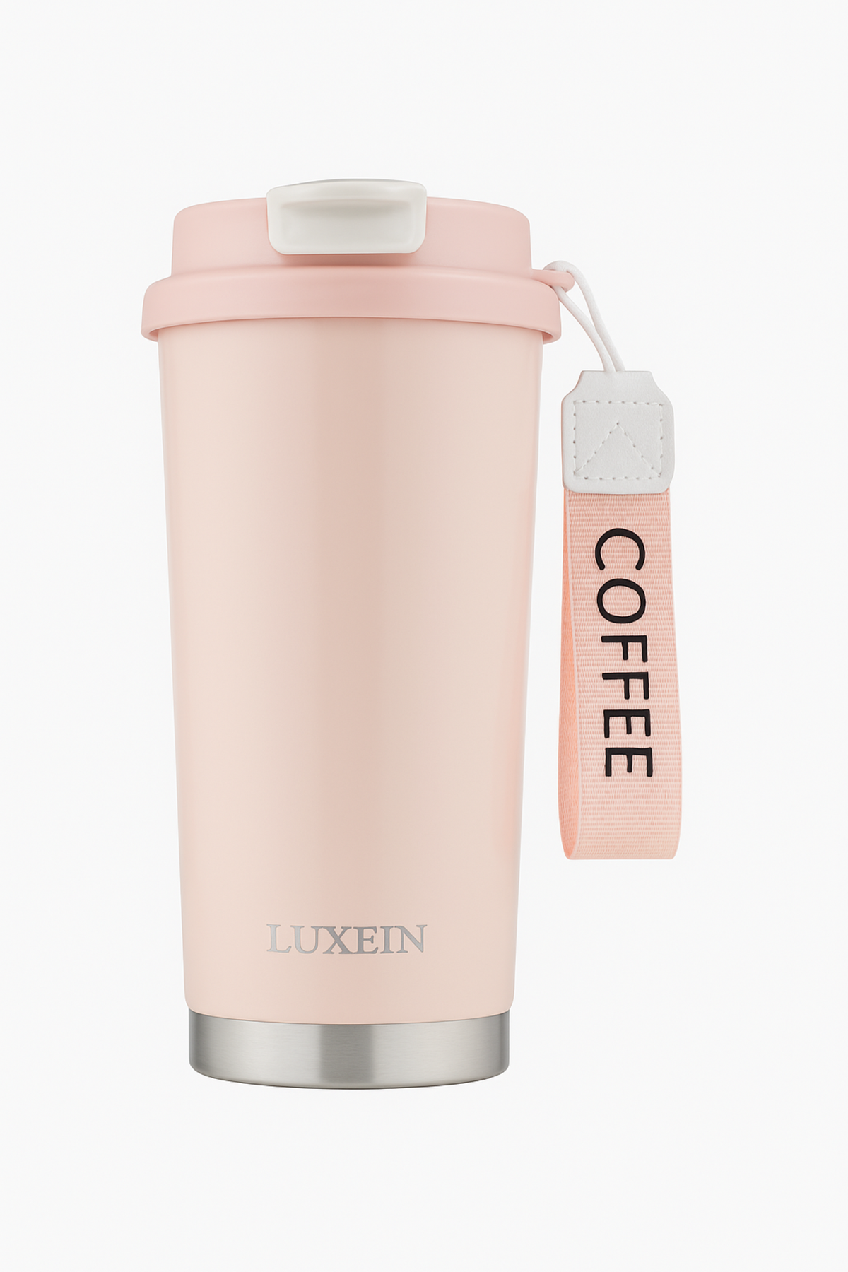 LUXEIN Travel Coffee Mug 500ml – Premium Insulated Stainless Steel Tumbler (Black)  Double Wall Vacuum | Hidden Straw | Triple Drinking Modes | Leakproof Lid | Hot & Cold Thermal Cup