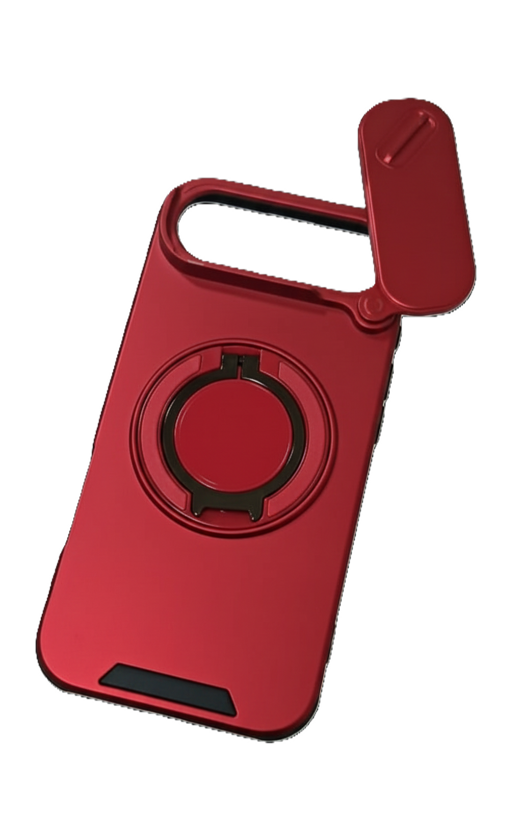 iPhone 17 Air Magnetic Case with Circular Metal Stand  PC + TPU Hybrid | MagSafe Compatible | Camera Protection Cover