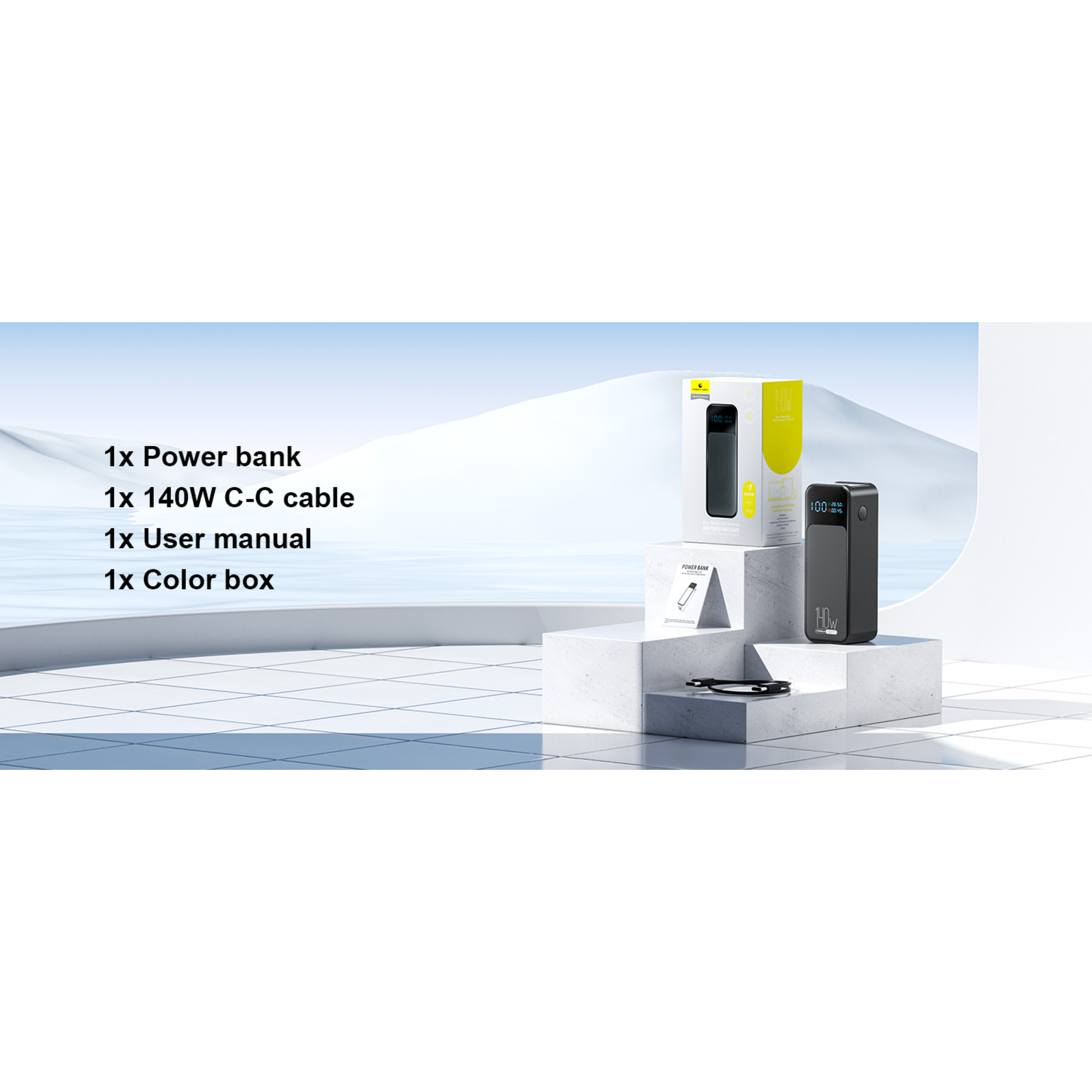 LUXEIN 27000mAh 140W Power Bank – Ultra Fast Charging Power Bank for Laptops & Mobiles  PD Fast Charge | High Capacity | LED Digital Display | Compact & Travel Friendly