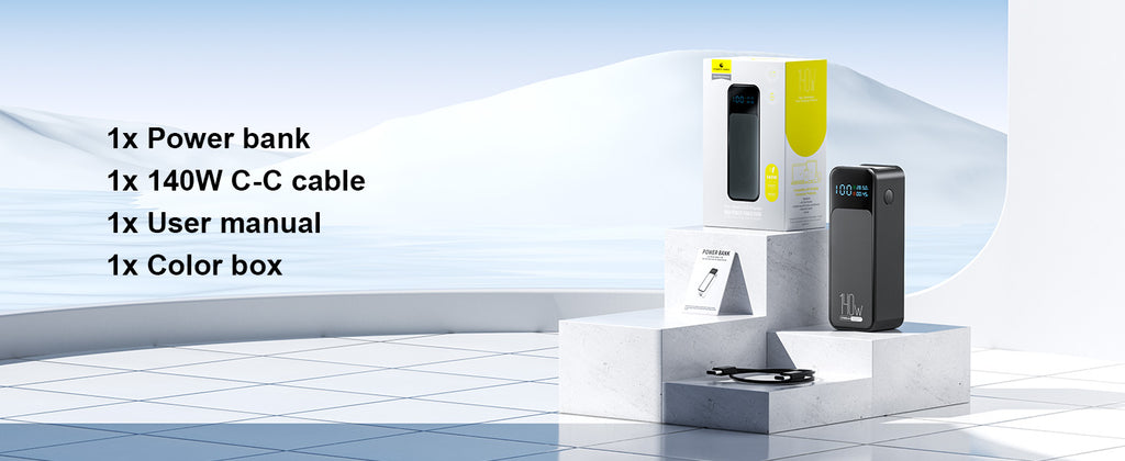 LUXEIN 27000mAh 140W Power Bank – Ultra Fast Charging Power Bank for Laptops & Mobiles  PD Fast Charge | High Capacity | LED Digital Display | Compact & Travel Friendly