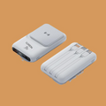 LUXEIN 10000mAh Power Bank – 22.5W Fast Charge + 15W Wireless, 3 Built-in Cables, LED Display One Power Bank. Zero Extra Cables. Total Convenience.