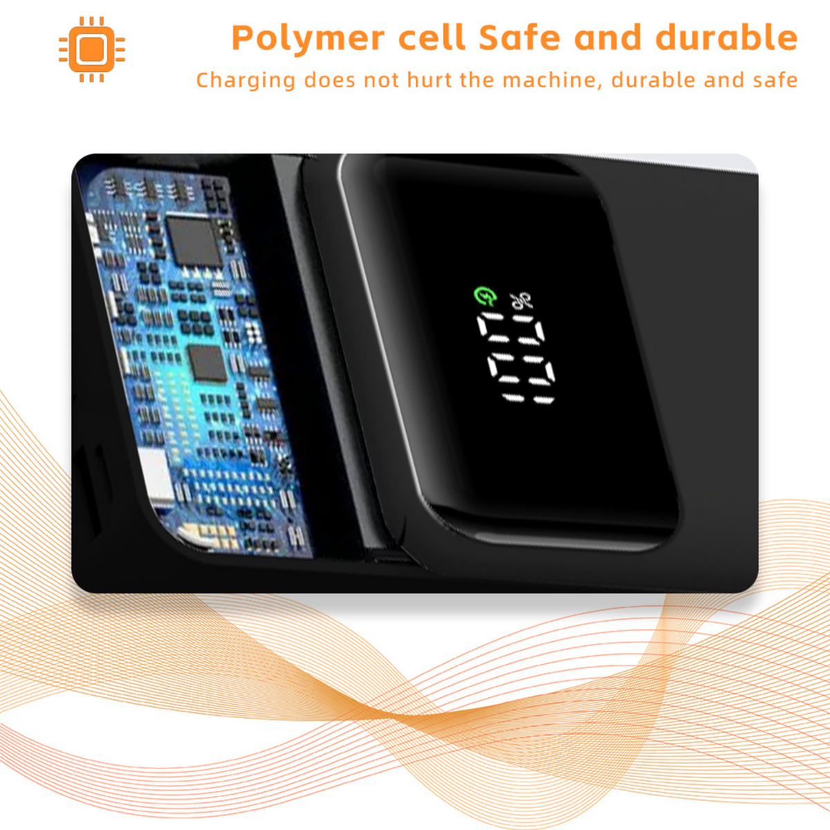 LUXEIN 20000mAh Fast Charging Power Bank – Built-in Cables, 22.5W Output, Laptop Compatible, Digital Display  One Power Bank. Total Charging Solution.