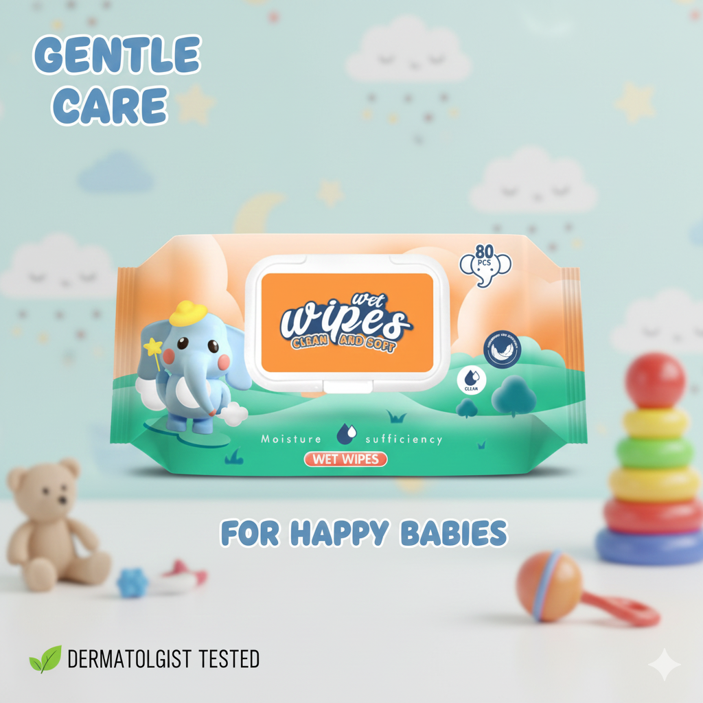 Baby Wet Wipes Aloe Vera Infused – Alcohol Free, Paraben Free, Soap Free (400 Sheets)