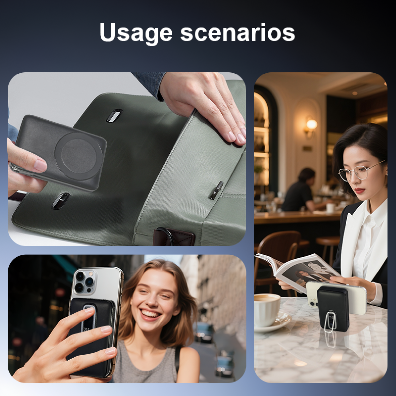 LUXEIN 20000mAh Power Bank – 22.5W Fast Charging + 15W Wireless, LED Display, Built-in Stand & Cables Power More. Carry Less. Charge Faster.