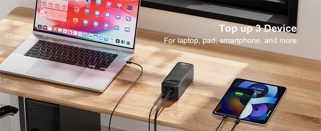 LUXEIN 27000mAh 140W Power Bank – Ultra Fast Charging Power Bank for Laptops & Mobiles  PD Fast Charge | High Capacity | LED Digital Display | Compact & Travel Friendly