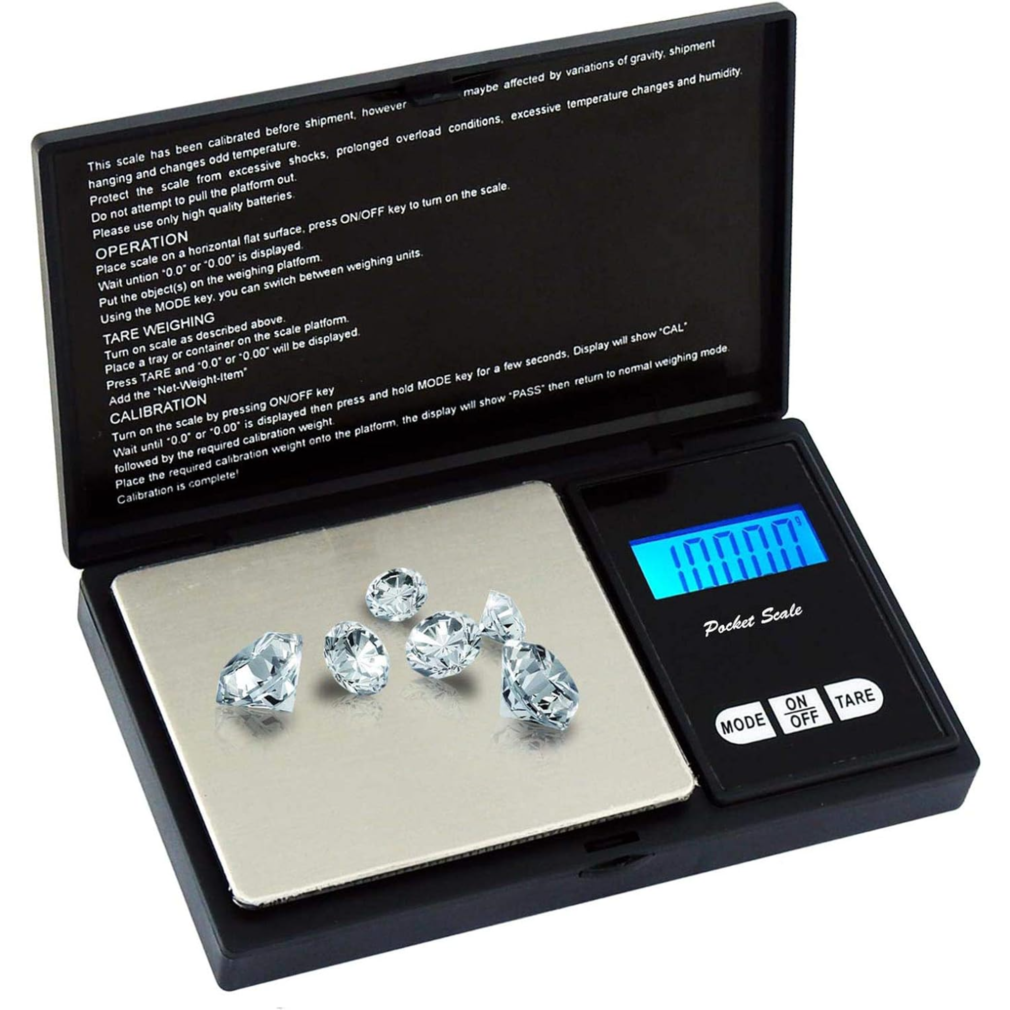 Digital Scale Professional Mini digital Precision Pocket Scale – 500g x 0.1g High Accuracy Mini Gram Scale  Backlit LCD Display | Tare Function | Calibration Mode | Ultra-Portable Design