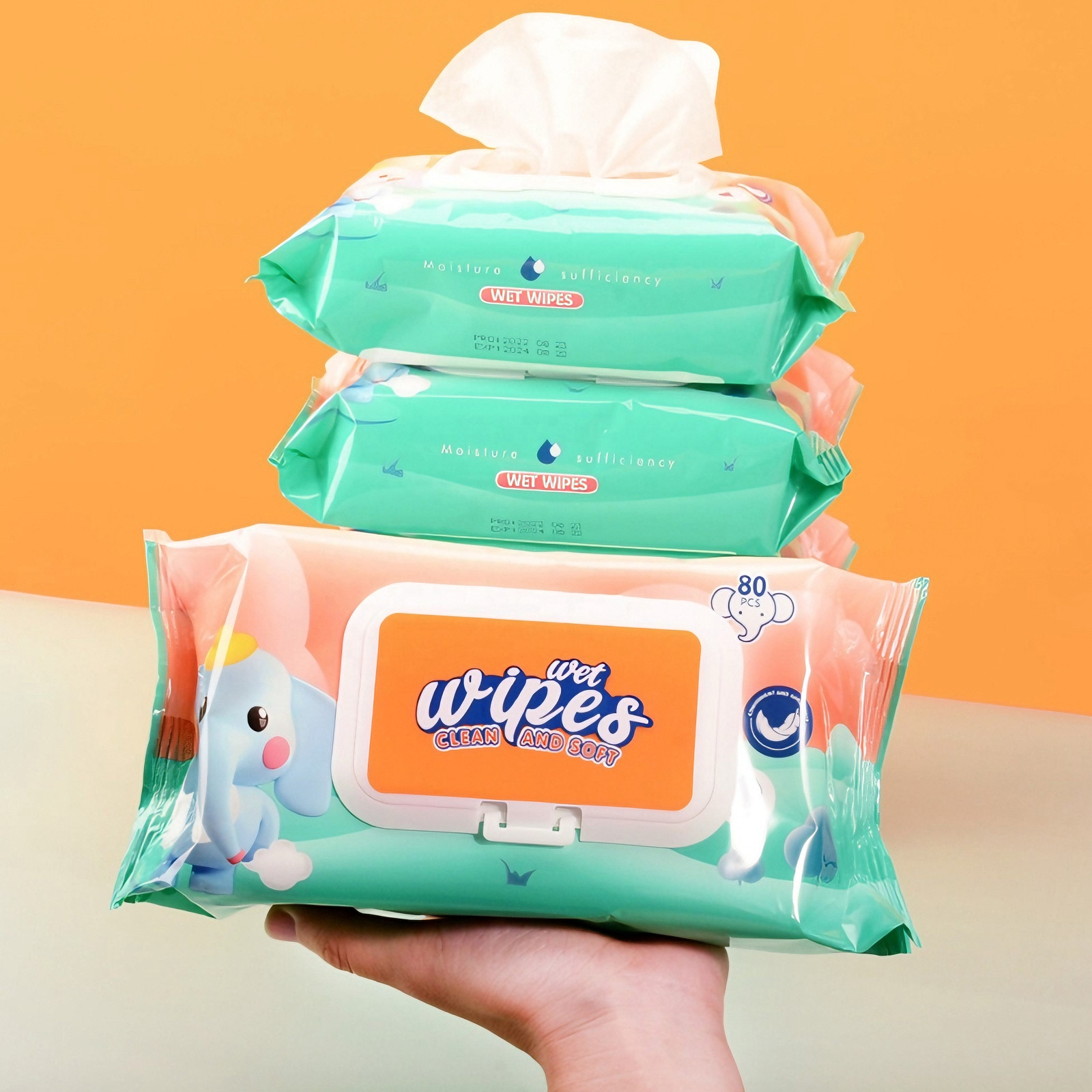 Baby Wet Wipes Aloe Vera Infused – Alcohol Free, Paraben Free, Soap Free (400 Sheets)