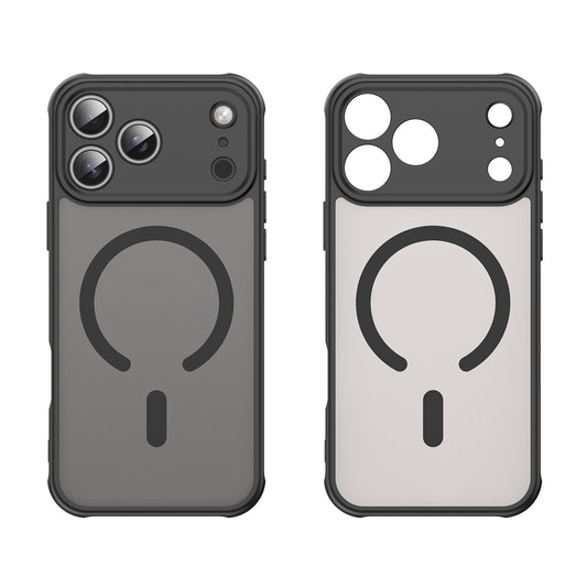 iPhone 17 Pro Max Magnetic Case – Clear TPU + Acrylic Protective Cover, MagSafe Compatible