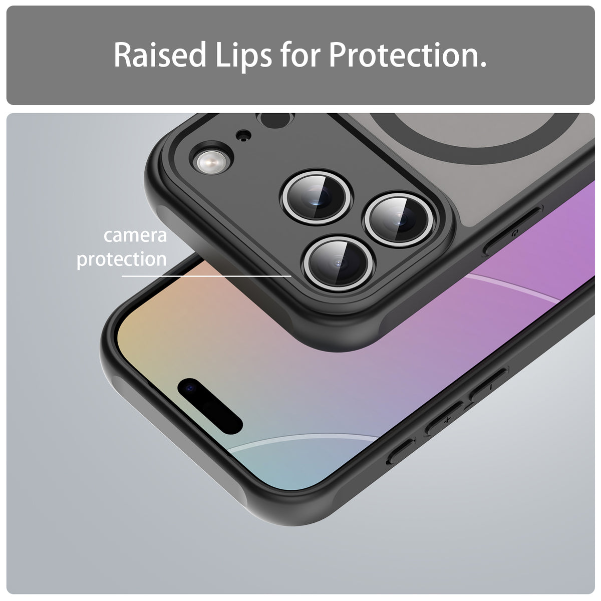 iPhone 17 Pro Max Magnetic Case – Clear TPU + Acrylic Protective Cover, MagSafe Compatible