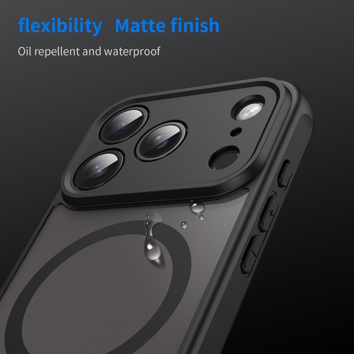 iPhone 17 Pro Max Magnetic Case – Clear TPU + Acrylic Protective Cover, MagSafe Compatible
