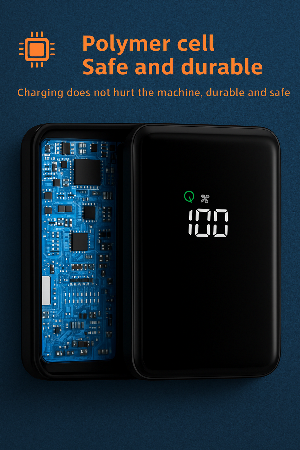 LUXEIN 20000mAh Fast Charging Power Bank – Built-in Cables, 22.5W Output, Laptop Compatible, Digital Display  One Power Bank. Total Charging Solution.