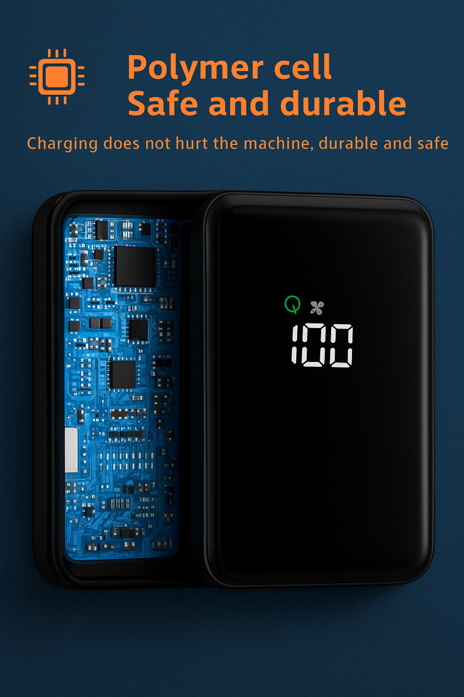 LUXEIN 20000mAh Fast Charging Power Bank – Built-in Cables, 22.5W Output, Laptop Compatible, Digital Display  One Power Bank. Total Charging Solution.