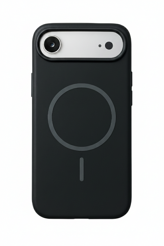 Magnetic Phone Case Compatible with iPhone 17 air, Matte Translucent PC Material, Slim Shockproof Cover with Circular Ring Design, MagSafe Charging Compatible