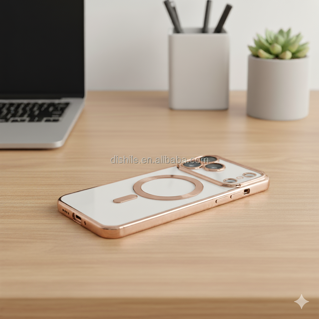 Magnetic Transparent case for iPhone 17 Pro Max – Crystal Clear Anti-Yellowing Protective Cover with MagSafe Ring, Shockproof TPU ,Slim Wireless Charging with camera protection Guards