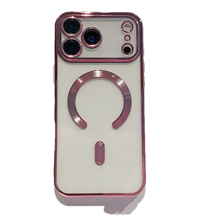 Magnetic Transparent case for iPhone 17 Pro Max – Crystal Clear Anti-Yellowing Protective Cover with MagSafe Ring, Shockproof TPU ,Slim Wireless Charging with camera protection Guards