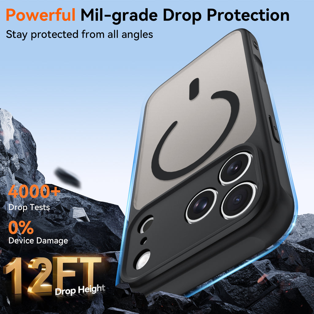 iPhone 17 Pro Max Magnetic Case – Clear TPU + Acrylic Protective Cover, MagSafe Compatible