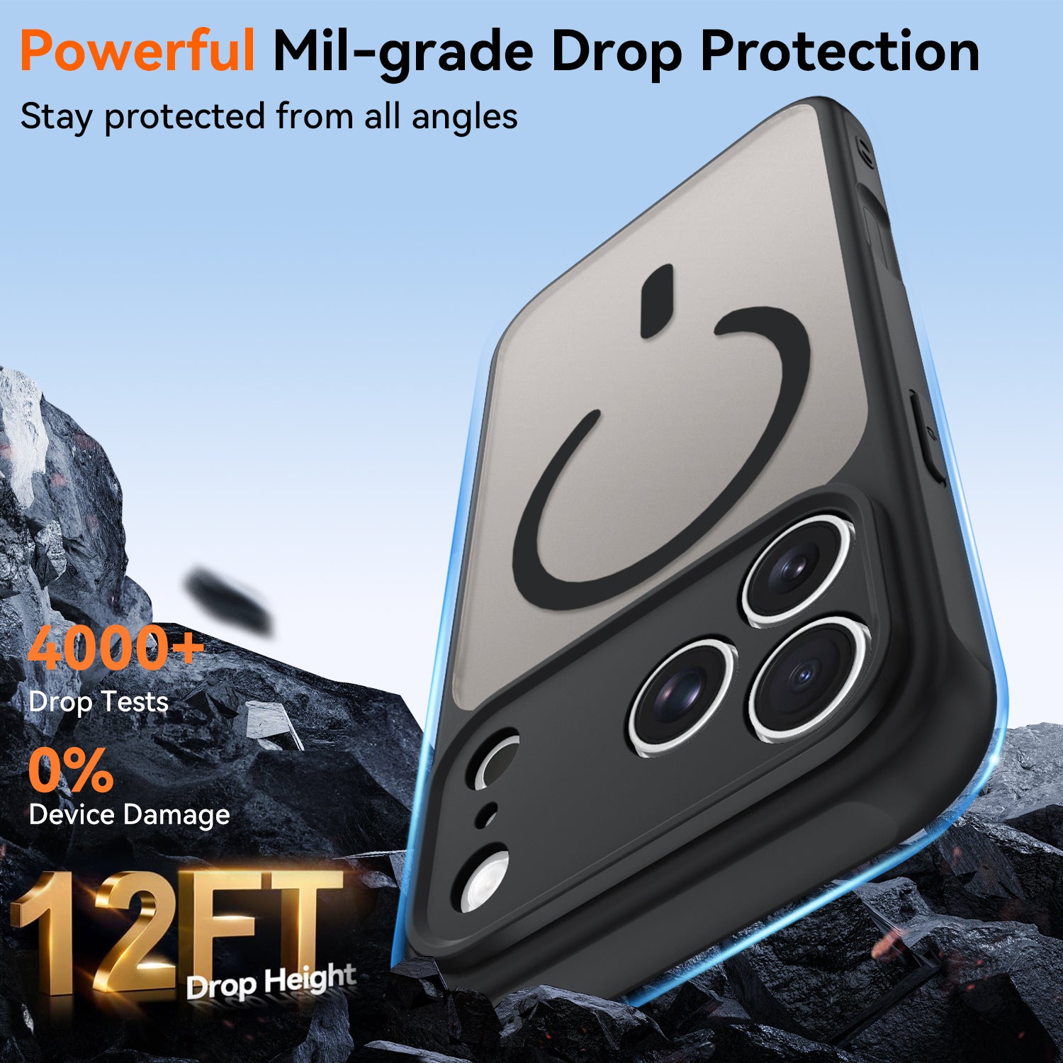 iPhone 17 Pro Max Magnetic Case – Clear TPU + Acrylic Protective Cover, MagSafe Compatible