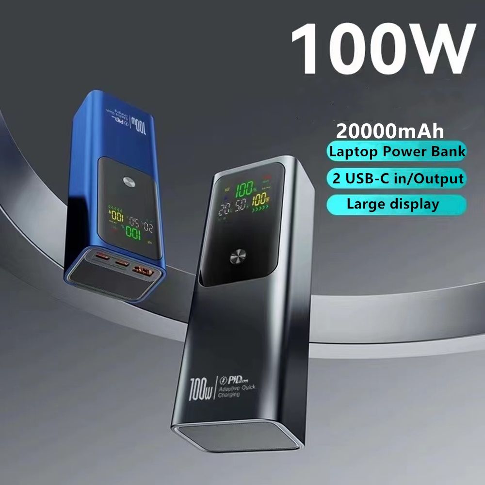 LUXEIN 20000mAh 100W Power Bank – Ultra Fast Laptop Charging, Triple Output, Smart Digital Display  Unstoppable Power. Anywhere. Anytime.