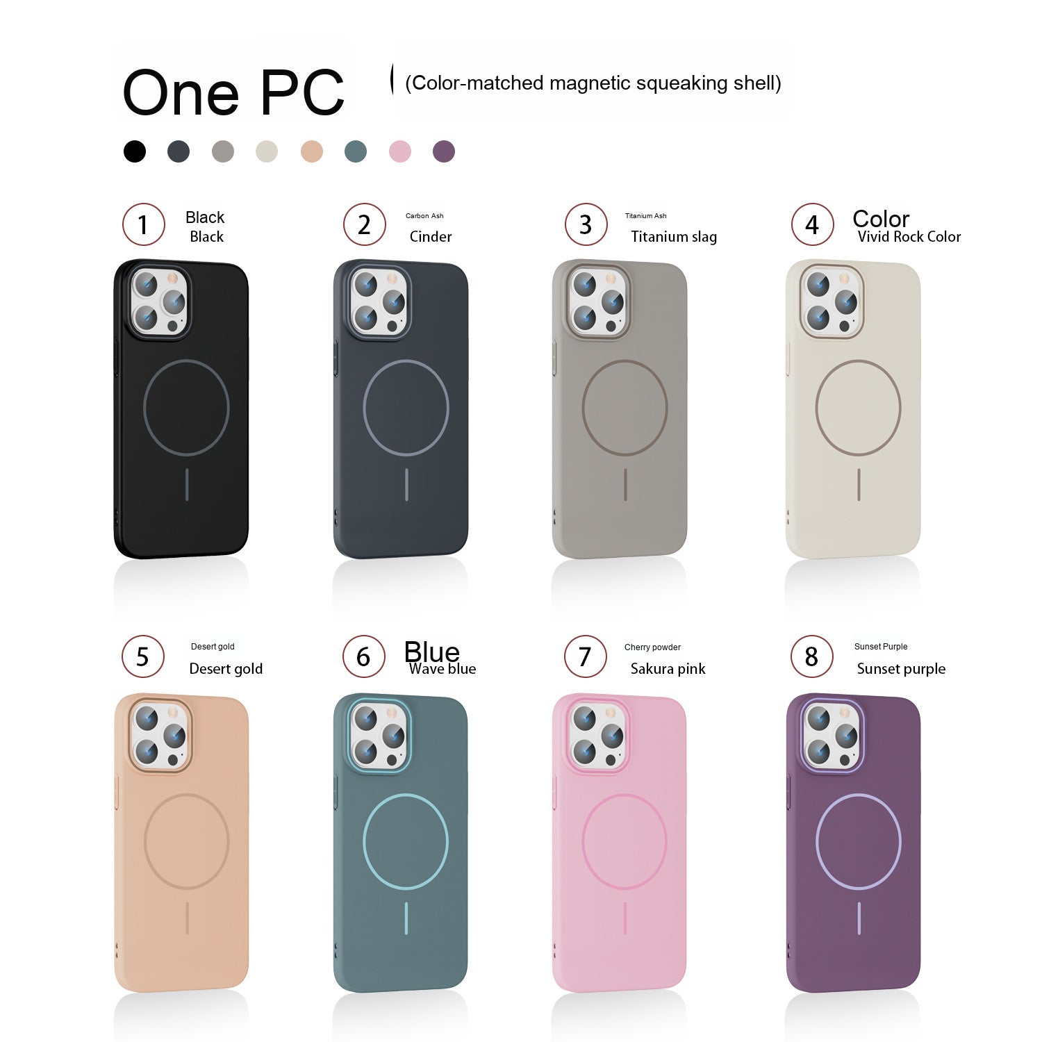 iPhone 16 Pro / 16 Pro Max Magnetic PC Protective Case – Ultra Slim | Shockproof | MagSafe Compatible