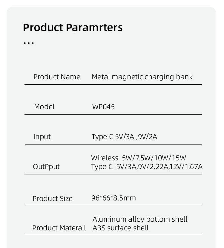LUXEIN Magnetic Power Bank – 10000mAh, 20W Fast Charging, Super slim, Strong Magnet, Aluminum Alloy Body Snap. Charge. Go.