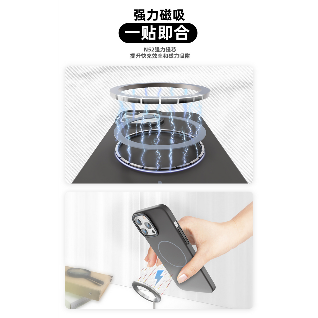 LUXEIN Magnetic Phone Case for iPhone 17 Pro Max – Matte Translucent Ultra-Slim • Military Grade Protection • MagSafe Compatible • Premium Matte Finish