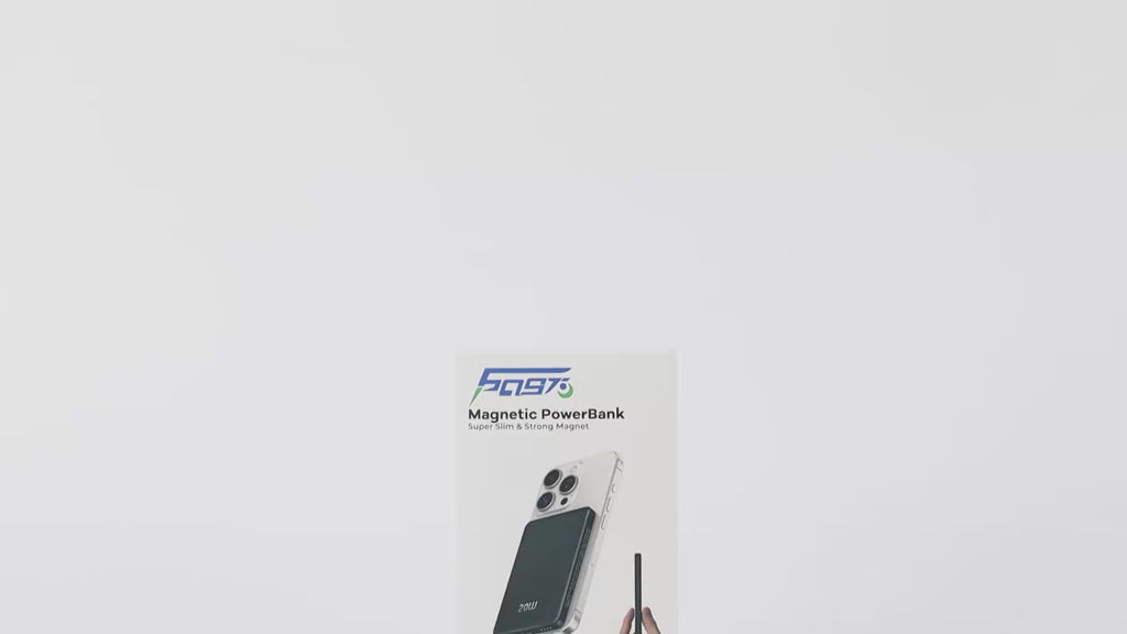 LUXEIN Magnetic Power Bank – 10000mAh, 20W Fast Charging, Super slim, Strong Magnet, Aluminum Alloy Body Snap. Charge. Go.