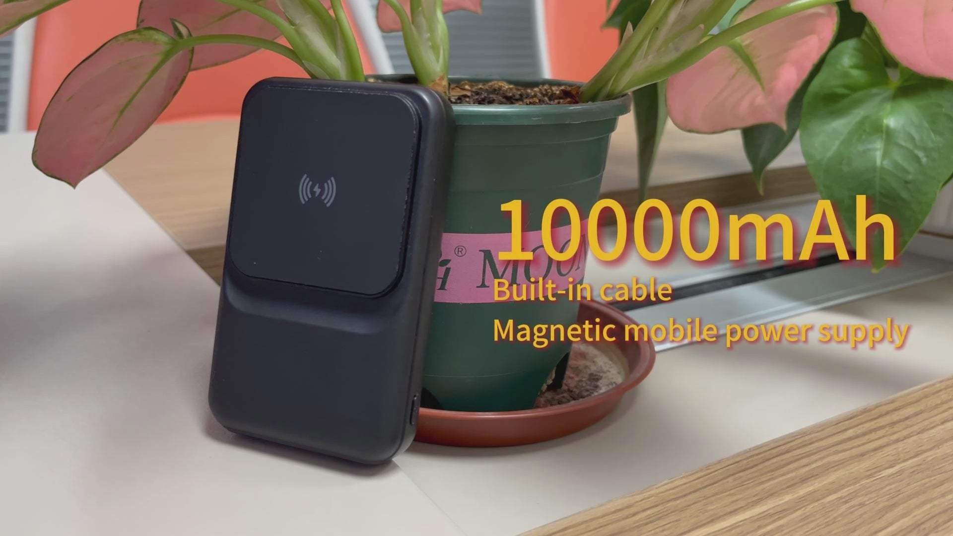 LUXEIN 10000mAh Power Bank – 22.5W Fast Charge + 15W Wireless, 3 Built-in Cables, LED Display One Power Bank. Zero Extra Cables. Total Convenience.